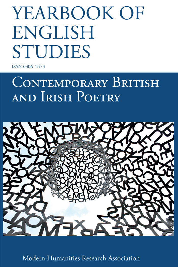 cover of Contemporary British and Irish Poetry